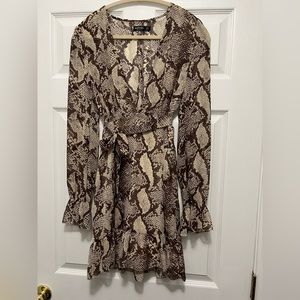 Brown Snake Print Dress 🐍🤎